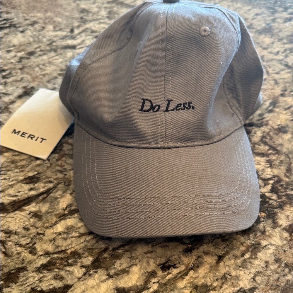 Merit Smokey Blue Cap/Hat NWT Adjustable “Do Less”
